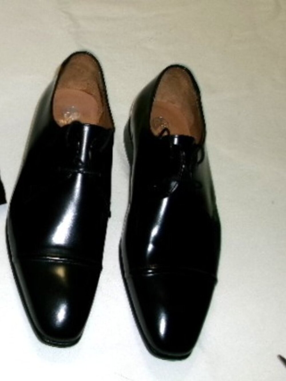 PS by PAUL SMITH Robin Black Leather Cap Toe Lace-Up Shoes Size 7